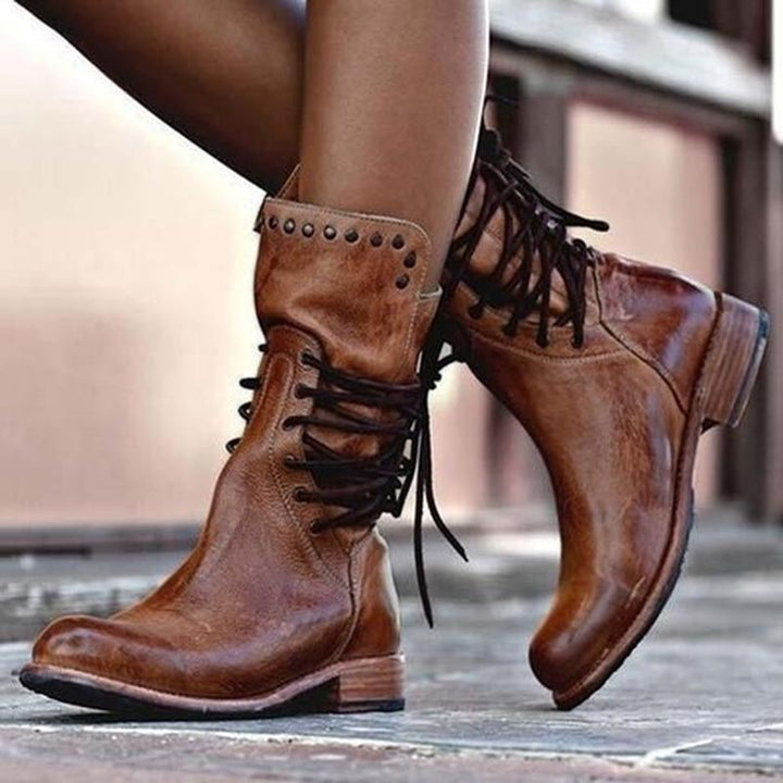 Calvyre-Paris Madeleine | Bottes élégantes en cuir vegan