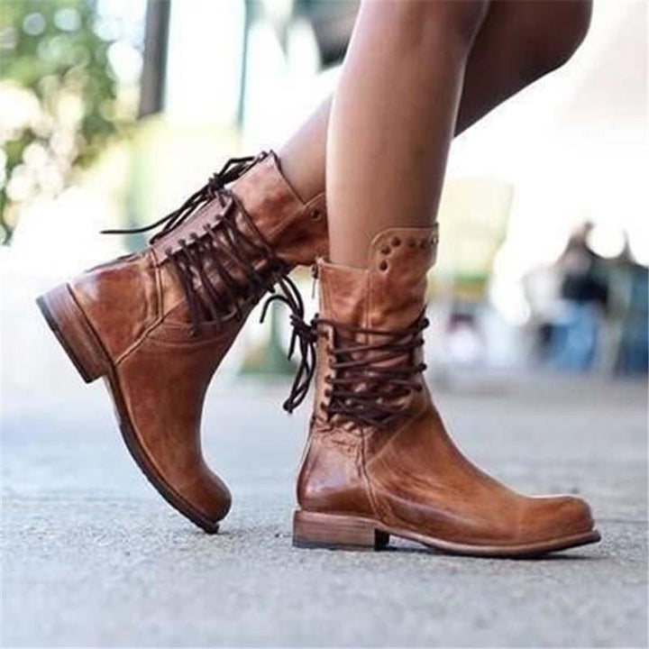 Calvyre-Paris Madeleine | Bottes élégantes en cuir vegan