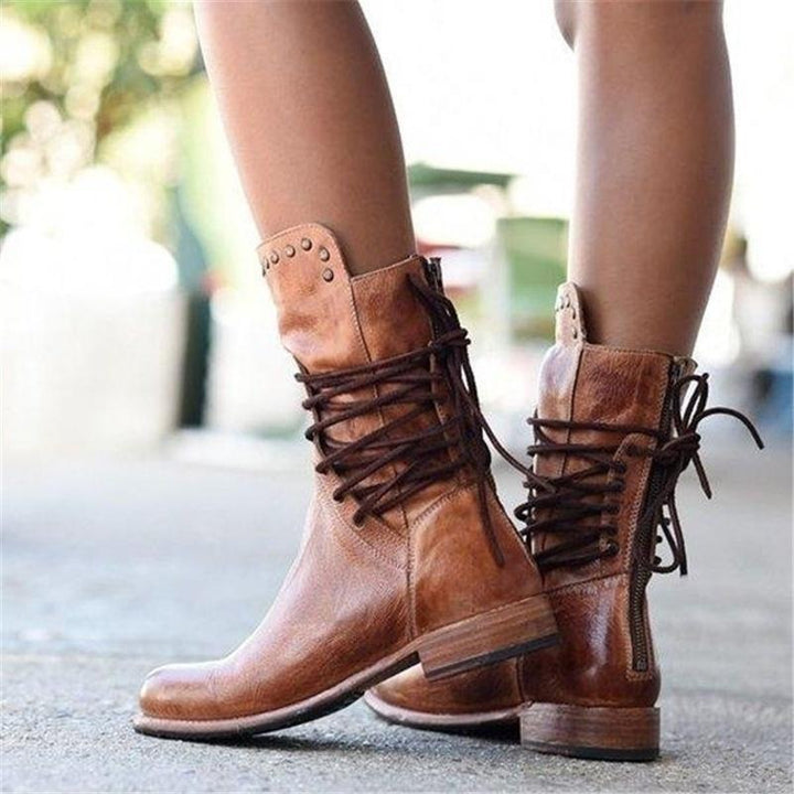 Calvyre-Paris Madeleine | Bottes élégantes en cuir vegan