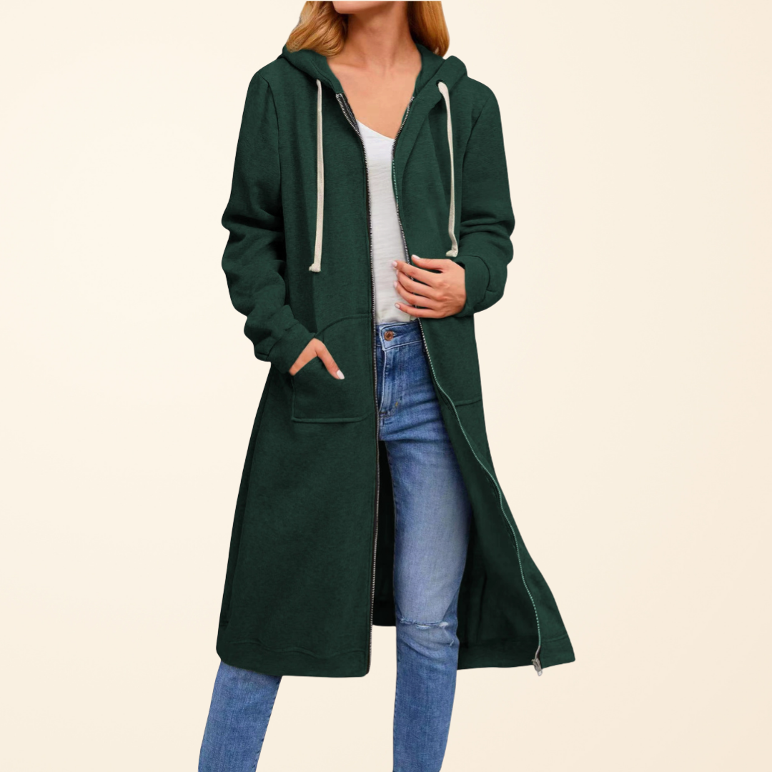 Calvyre-Paris | Bérénice | Cardigan long zippé