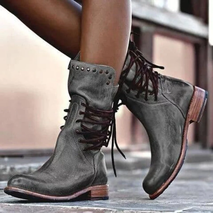 Calvyre-Paris Madeleine | Bottes élégantes en cuir vegan