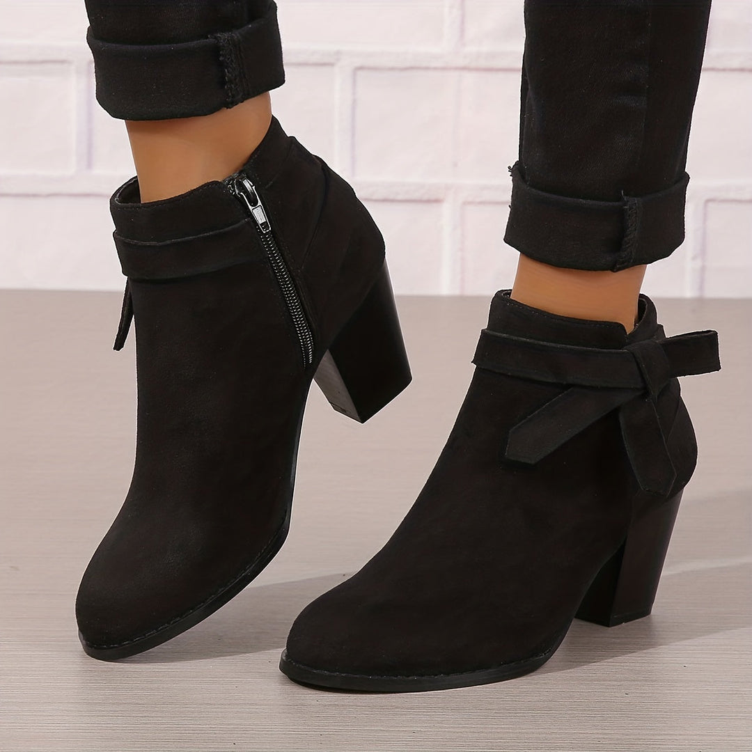 Calvyre-Paris Nadine | Bottines Élégantes à Talon Stable