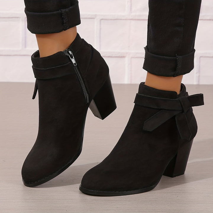Calvyre-Paris Nadine | Bottines Élégantes à Talon Stable