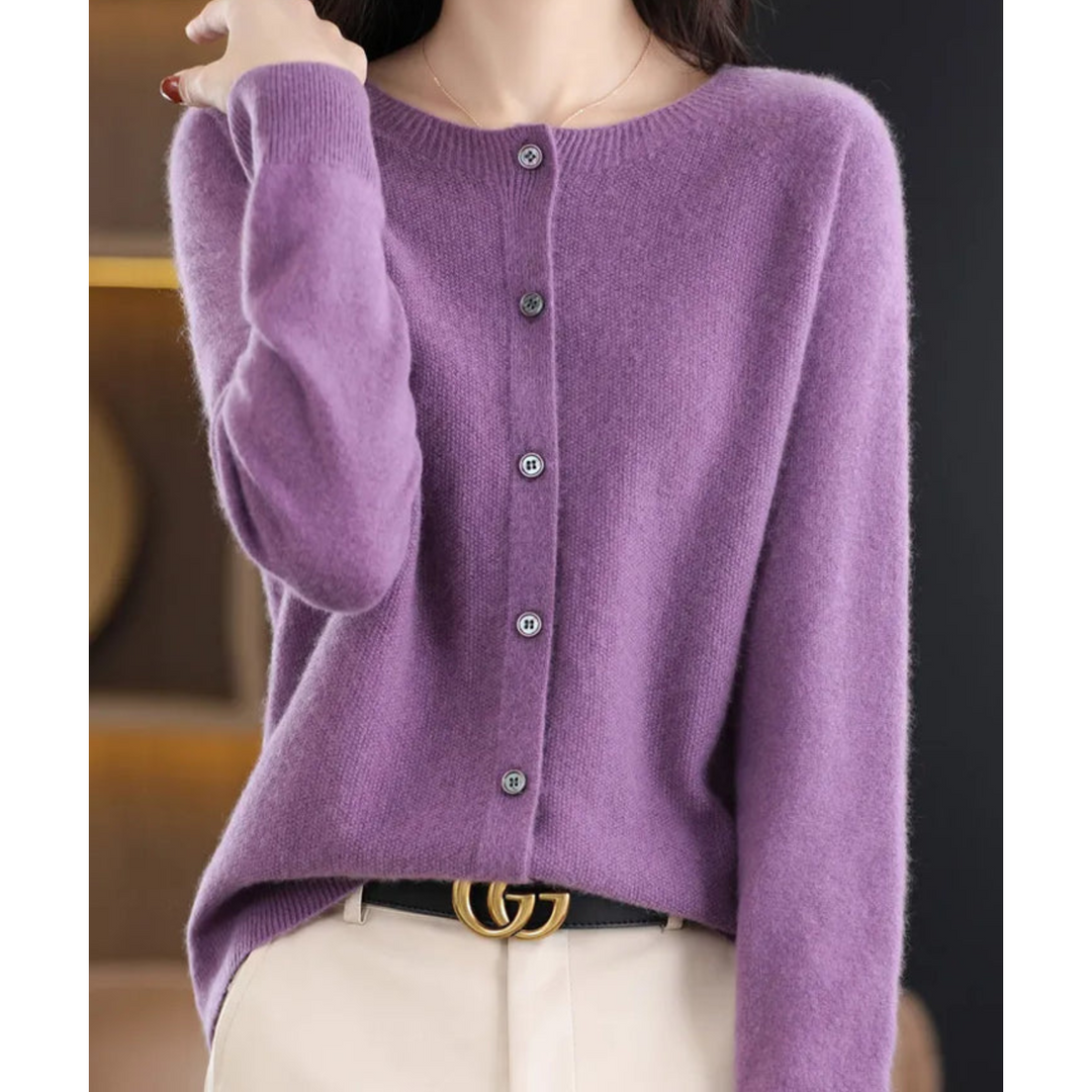 Calvyre-Paris | Héloïse | Cardigan en laine mérinos
