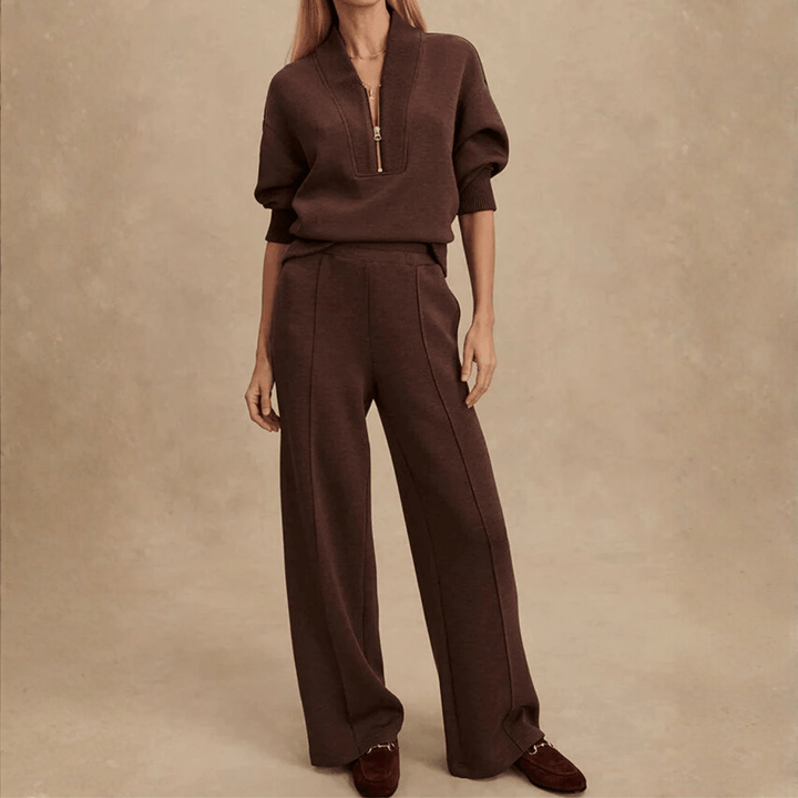 Calvyre-Paris | Dijon | Ensemble doux à demi-zip