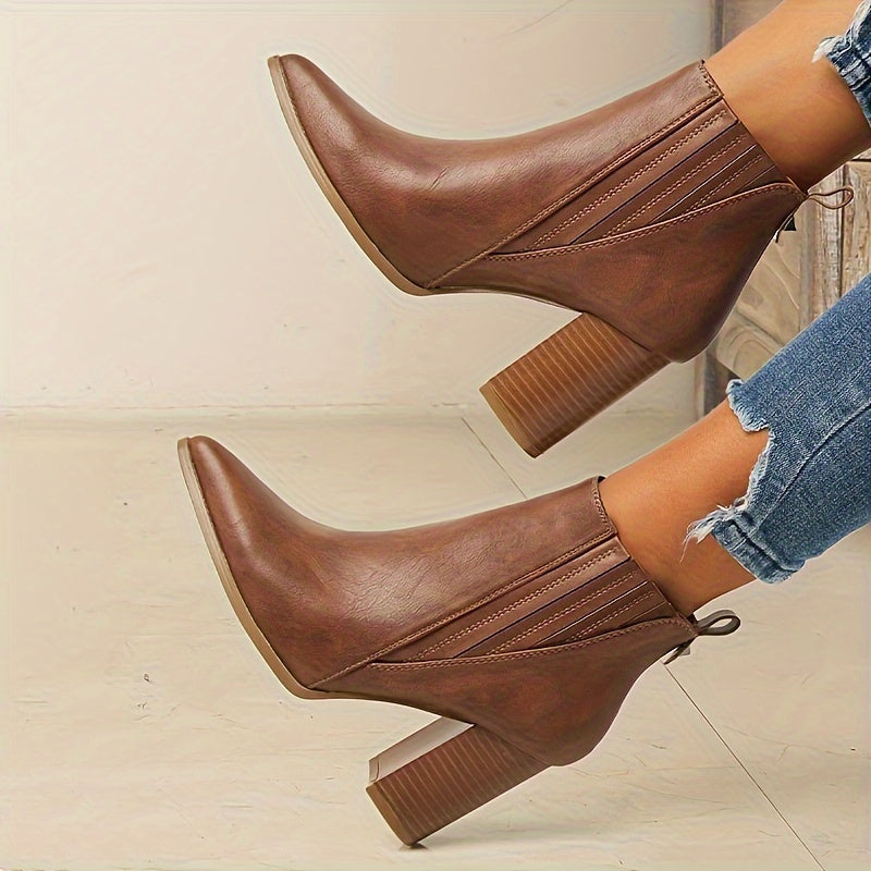 Calvyre-Paris Adèle | Bottines à talon carré élégantes et confortables