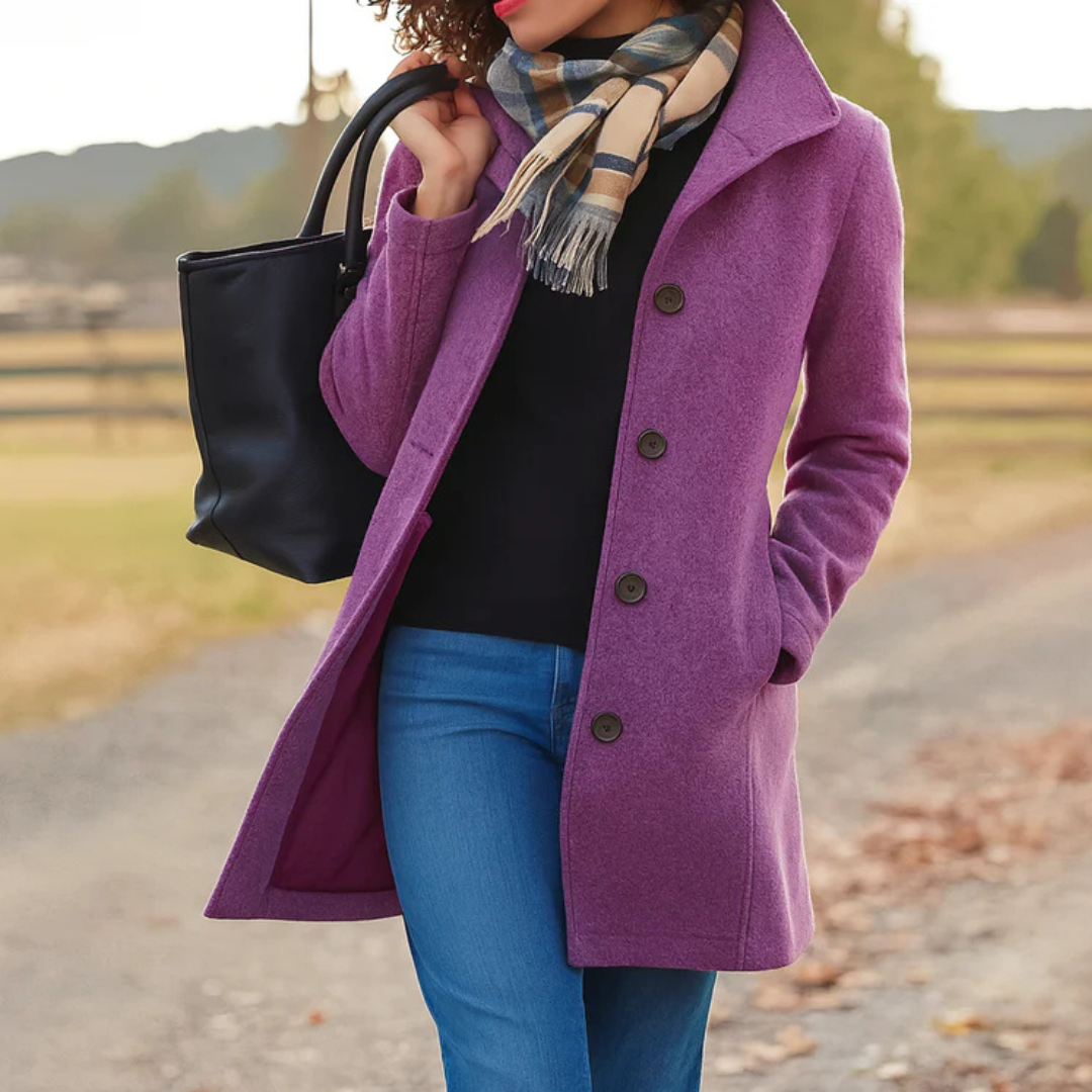 Calvyre-Paris | Manteau long classique à boutons