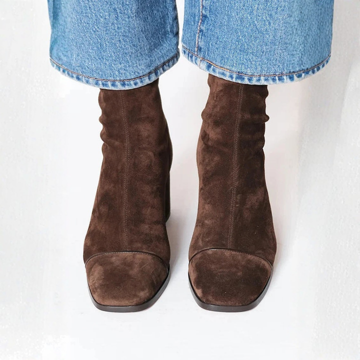 Calvyre-Paris Alice | Bottines Élégantes à Talons Carrés