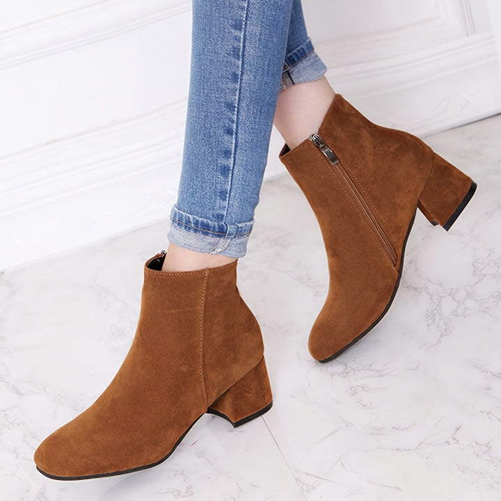 Calvyre-Paris Mireille | Bottines confortables à talon carré