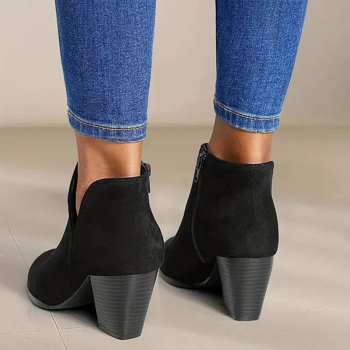Calvyre-Paris Amélie | Bottines Féminines à Talons Larges