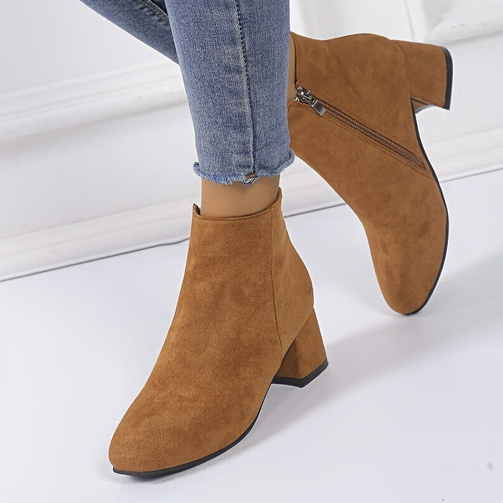 Calvyre-Paris Mireille | Bottines confortables à talon carré