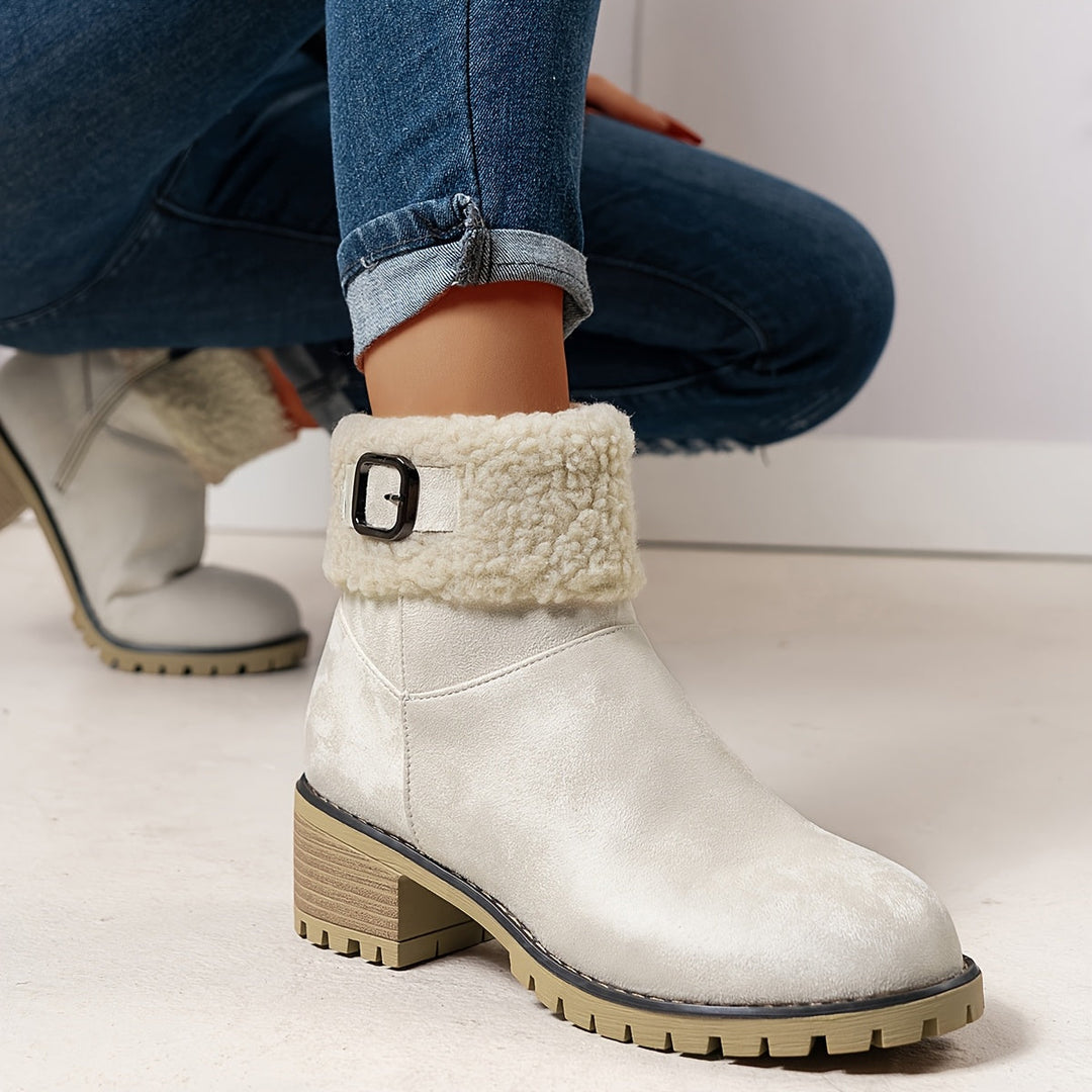 Calvyre-Paris Marianne | Bottines Hivernales Douces et Élégantes