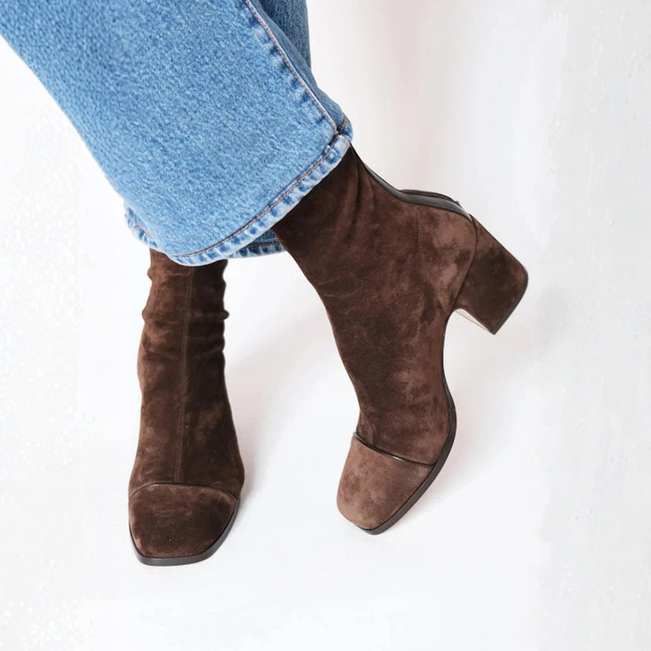 Calvyre-Paris Alice | Bottines Élégantes à Talons Carrés