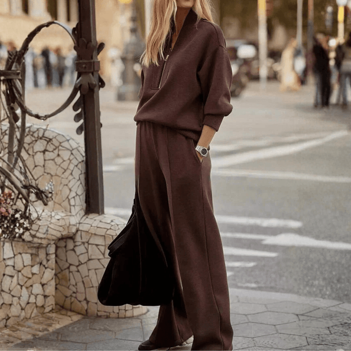 Calvyre-Paris | Dijon | Ensemble doux à demi-zip