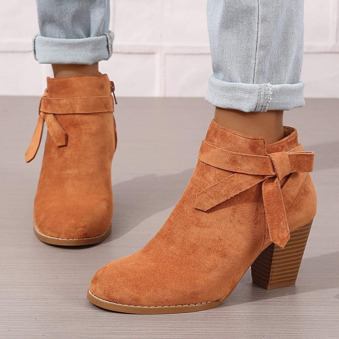 Calvyre-Paris Nadine | Bottines Élégantes à Talon Stable