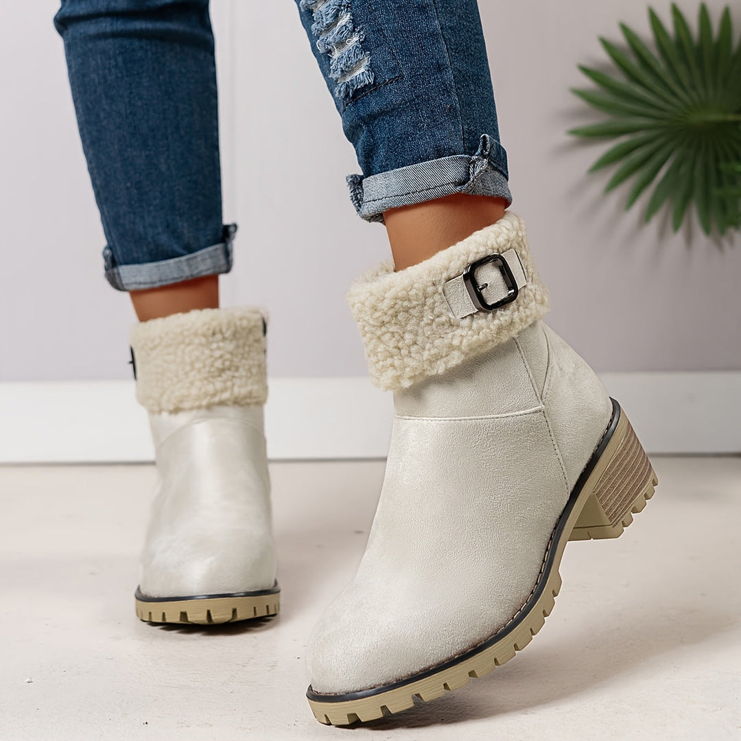 Calvyre-Paris Marianne | Bottines Hivernales Douces et Élégantes