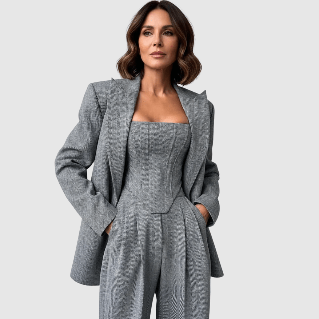 Calvyre-Paris | Versailles | Ensemble trois pièces avec blazer croisé