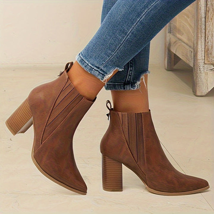 Calvyre-Paris Adèle | Bottines à talon carré élégantes et confortables