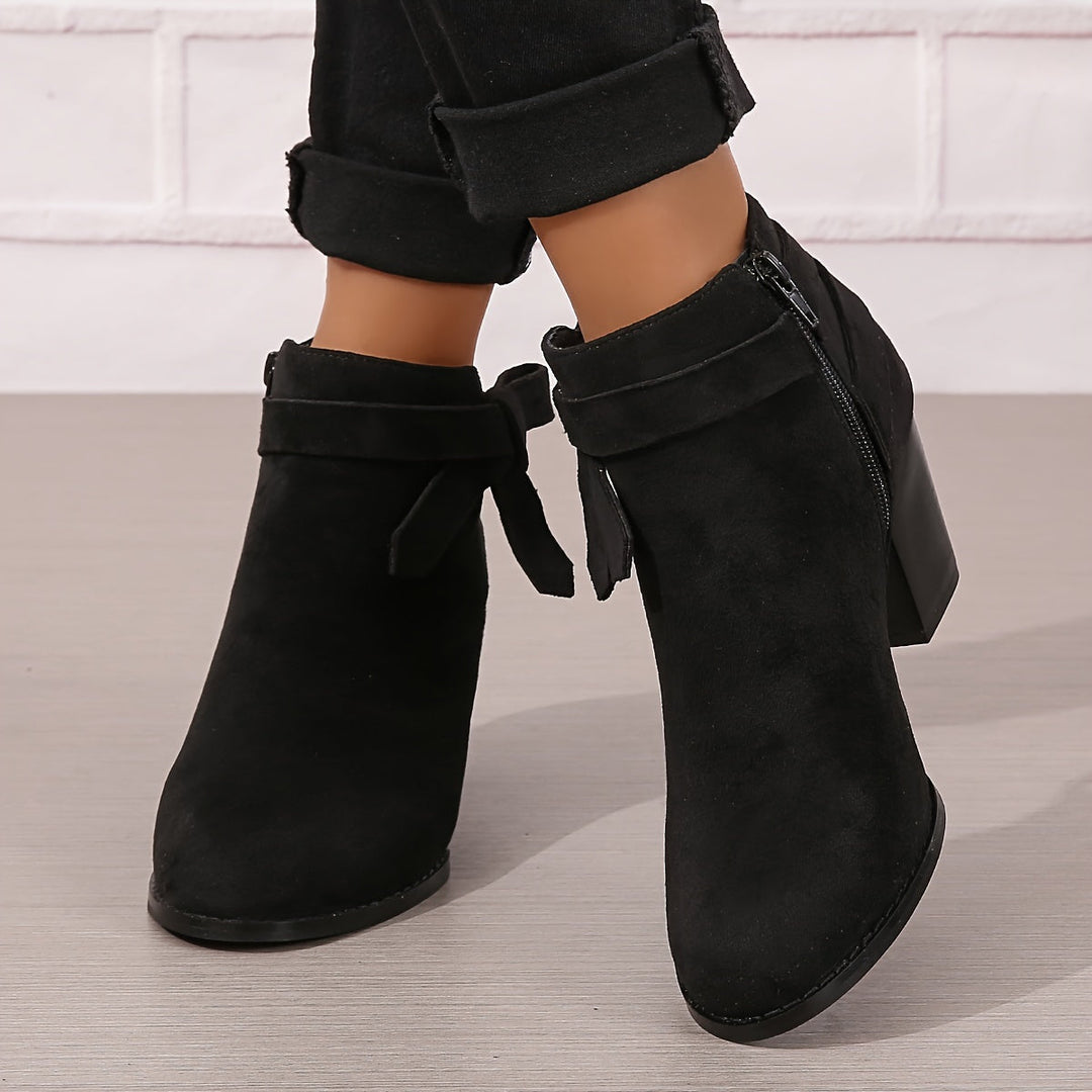 Calvyre-Paris Nadine | Bottines Élégantes à Talon Stable