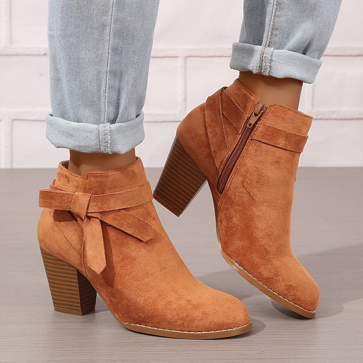 Calvyre-Paris Nadine | Bottines Élégantes à Talon Stable