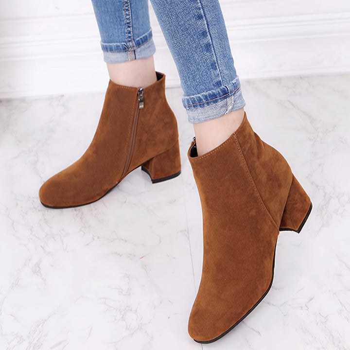 Calvyre-Paris Mireille | Bottines confortables à talon carré