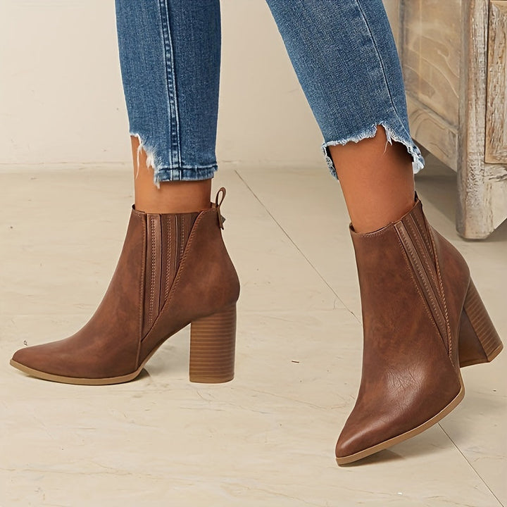 Calvyre-Paris Adèle | Bottines à talon carré élégantes et confortables