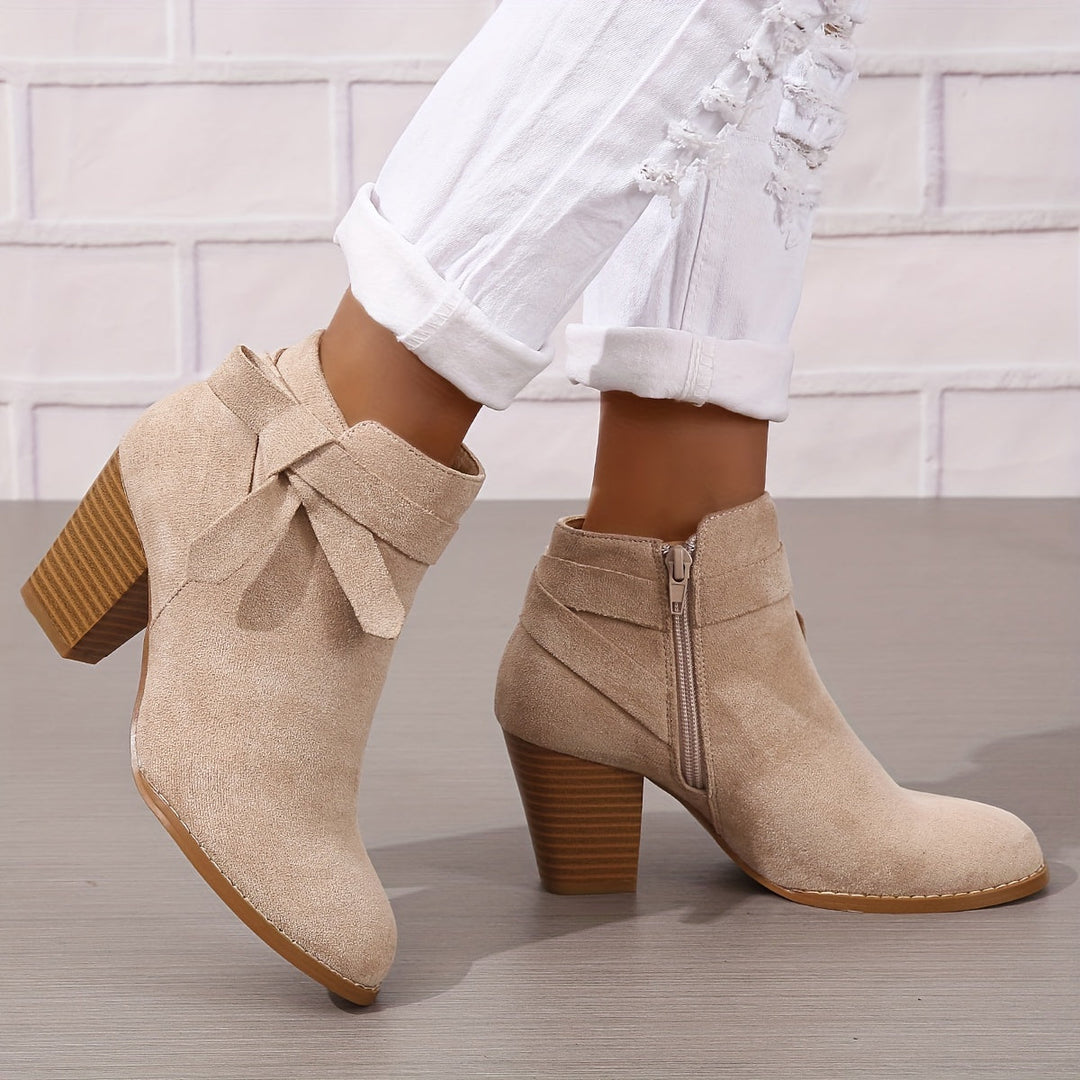 Calvyre-Paris Nadine | Bottines Élégantes à Talon Stable