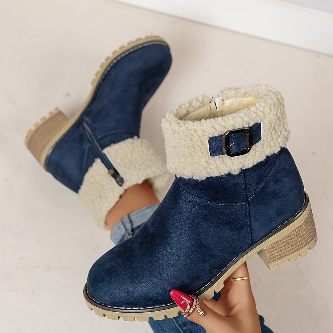 Calvyre-Paris Marianne | Bottines Hivernales Douces et Élégantes