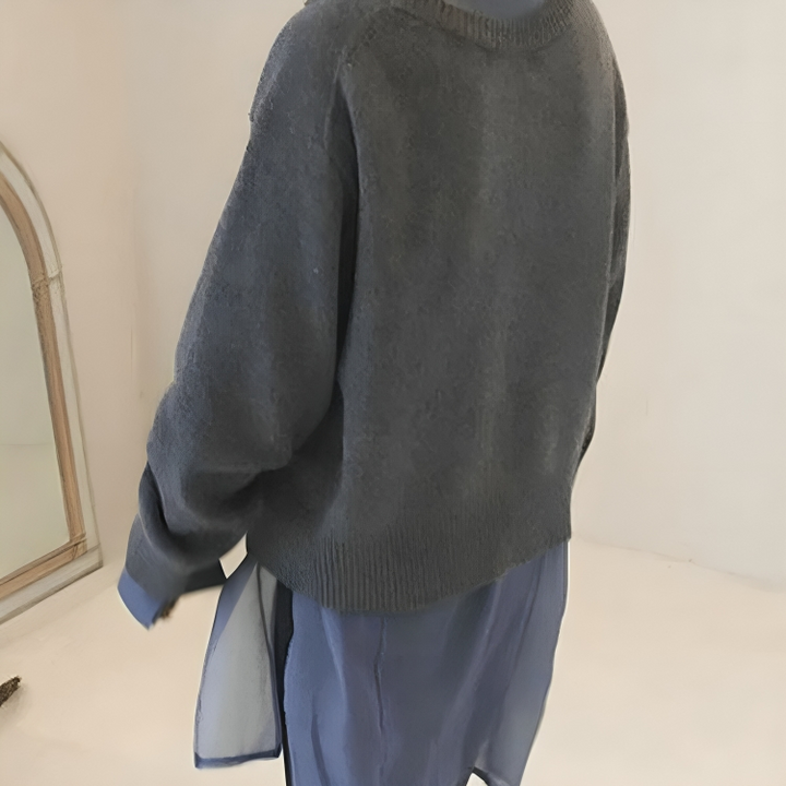 Calvyre-Paris | Constance | Cardigan à boutons asymétriques