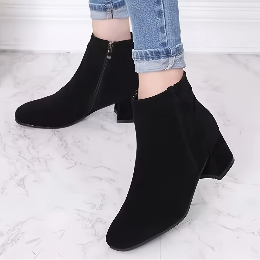 Calvyre-Paris Mireille | Bottines confortables à talon carré