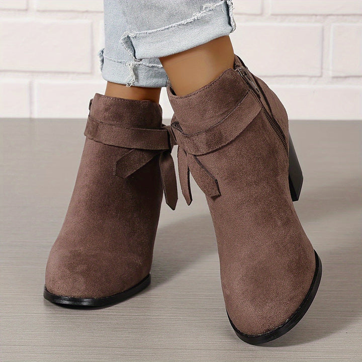 Calvyre-Paris Nadine | Bottines Élégantes à Talon Stable