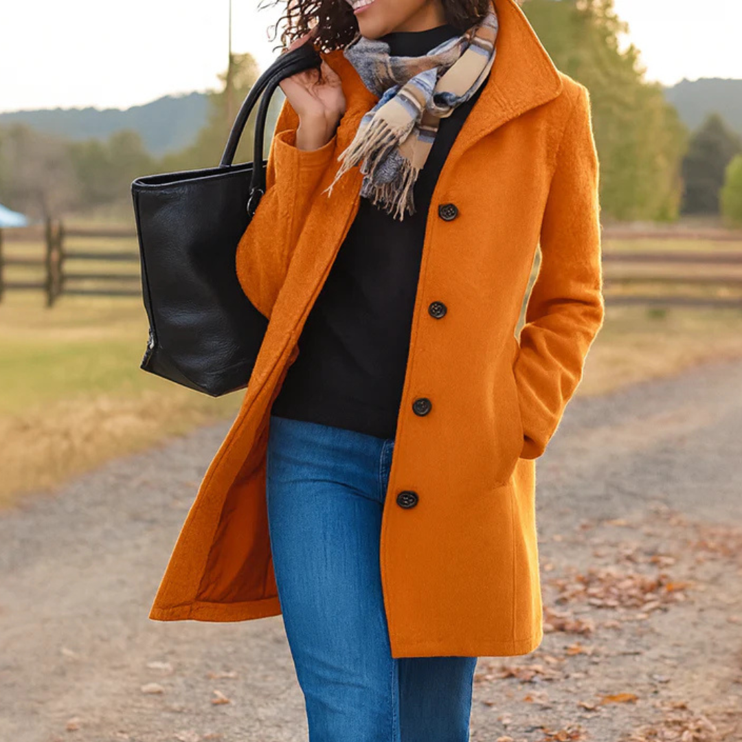 Calvyre-Paris | Manteau long classique à boutons
