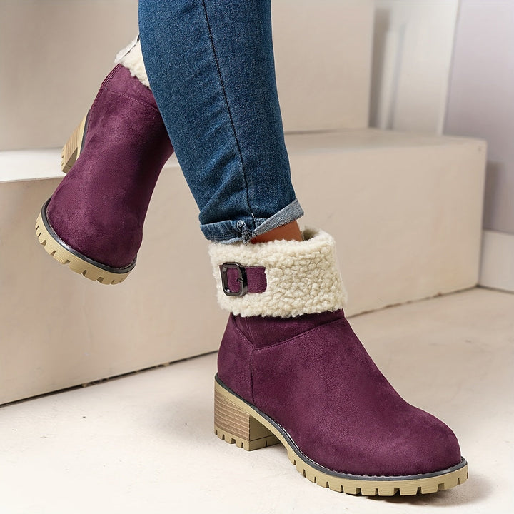 Calvyre-Paris Marianne | Bottines Hivernales Douces et Élégantes