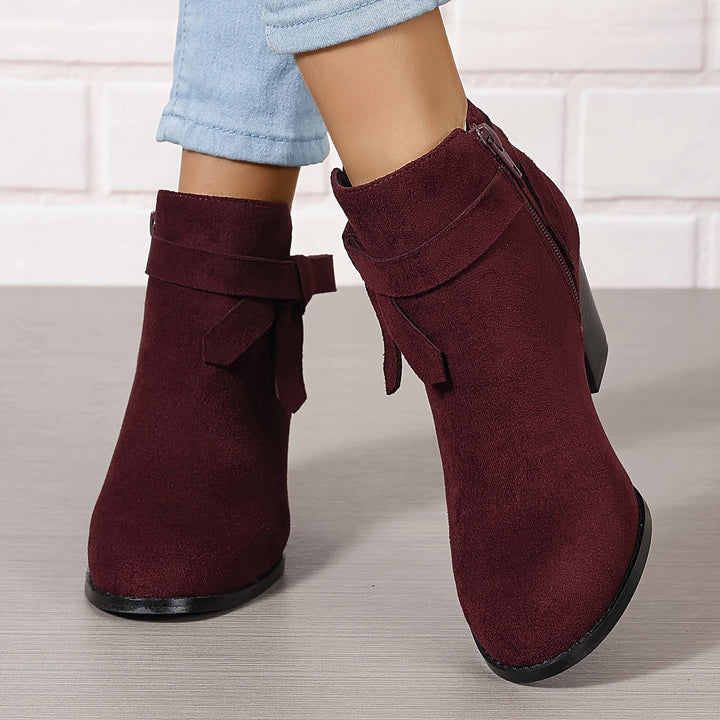 Calvyre-Paris Nadine | Bottines Élégantes à Talon Stable