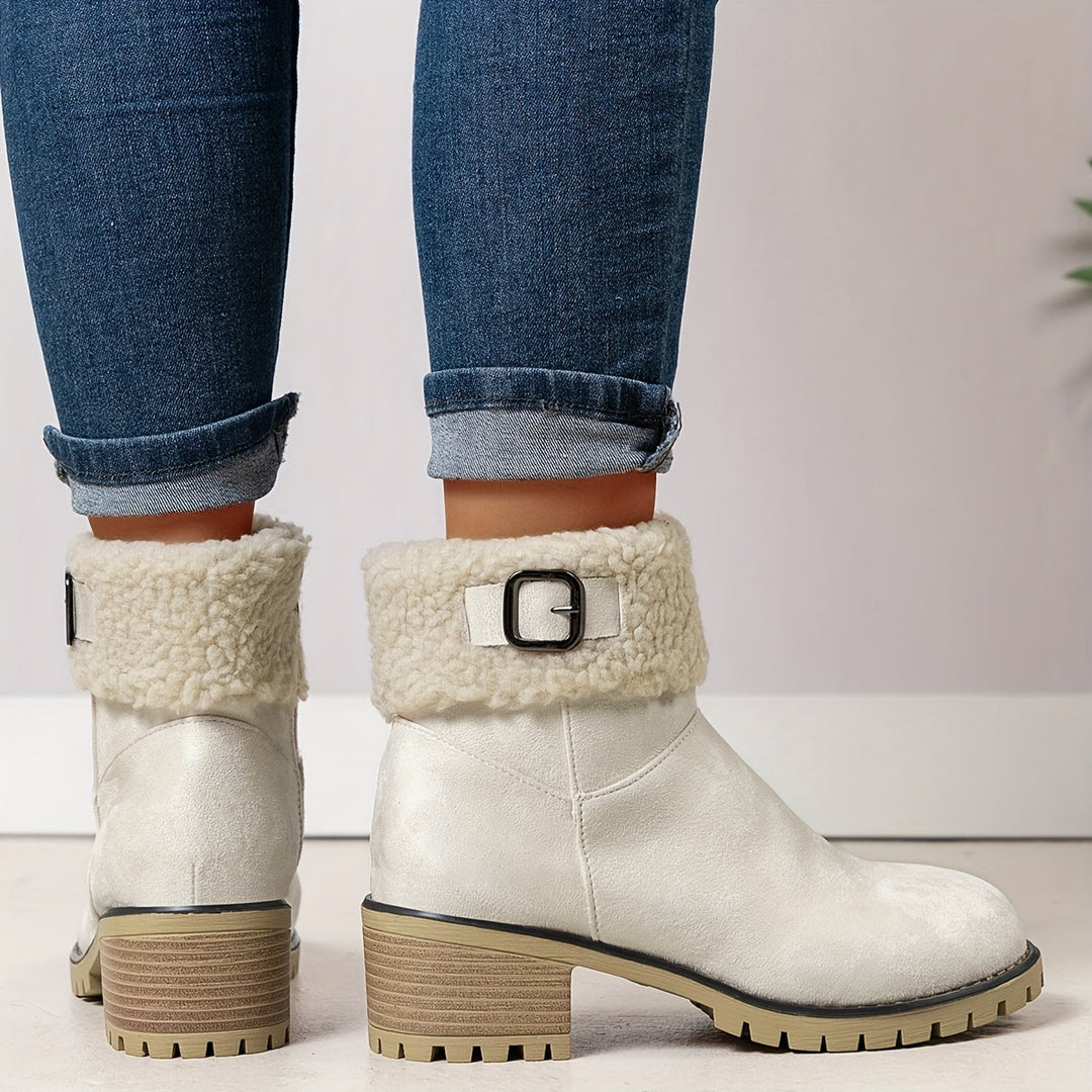 Calvyre-Paris Marianne | Bottines Hivernales Douces et Élégantes