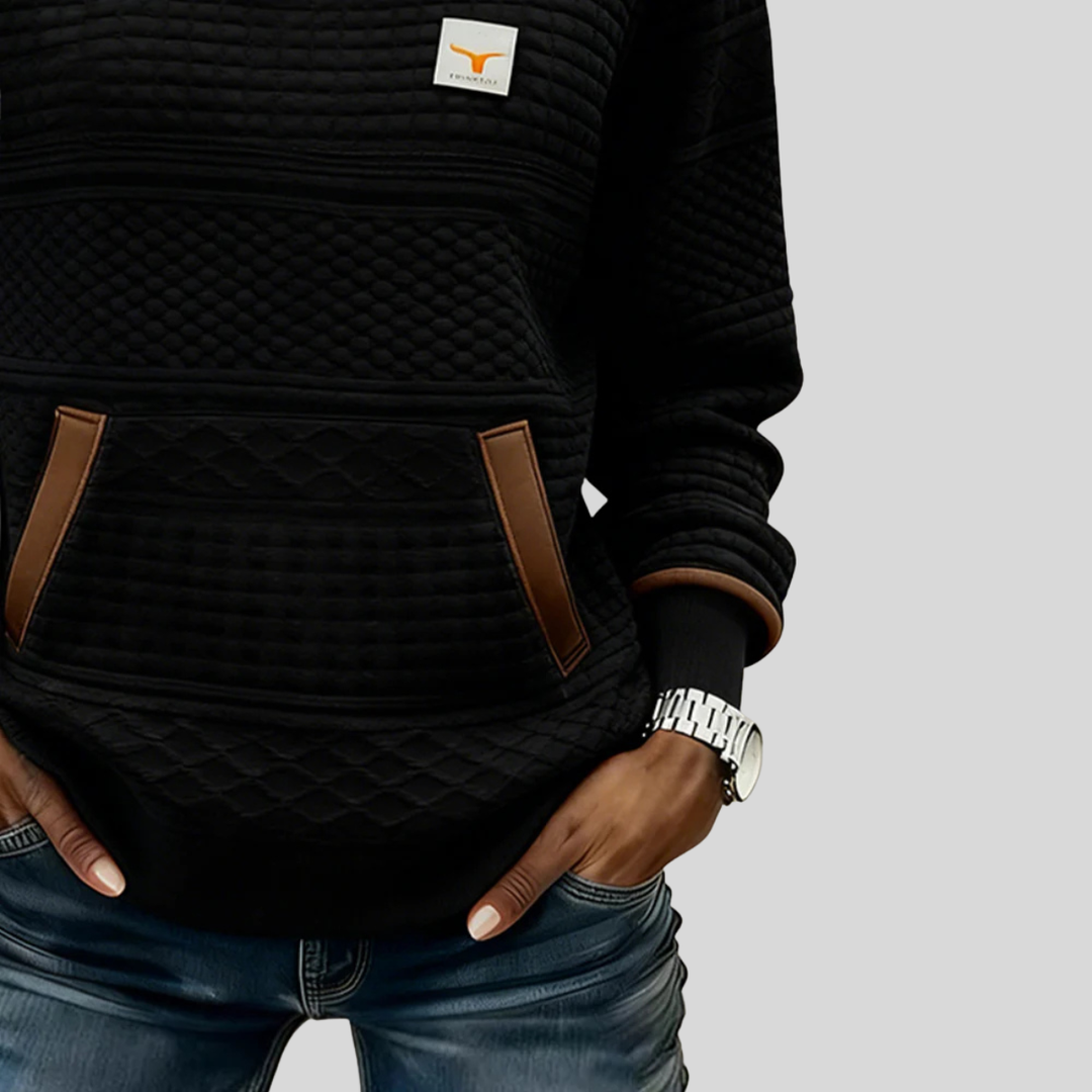 Calvyre-Paris  | Sweat Matelassé Col Rond pour Femme Chloé