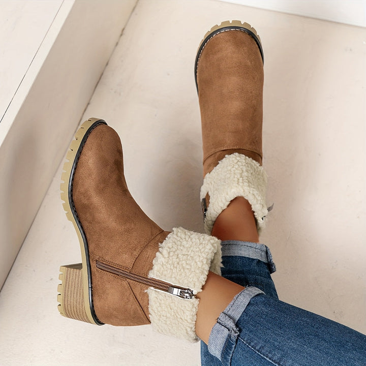 Calvyre-Paris Marianne | Bottines Hivernales Douces et Élégantes