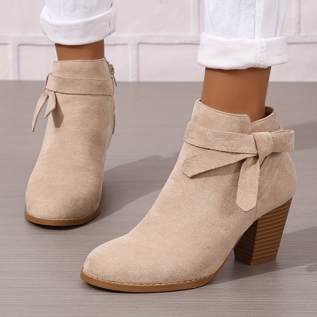 Calvyre-Paris Nadine | Bottines Élégantes à Talon Stable