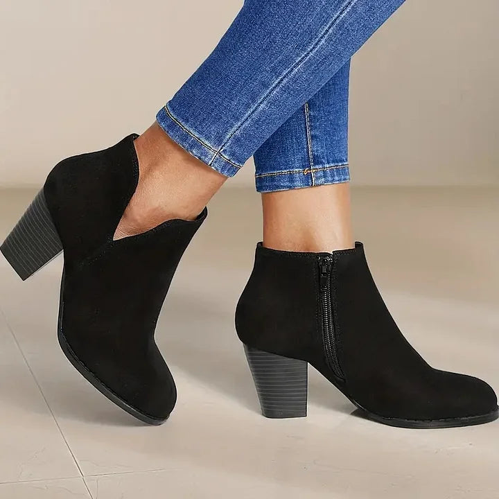 Calvyre-Paris Amélie | Bottines Féminines à Talons Larges