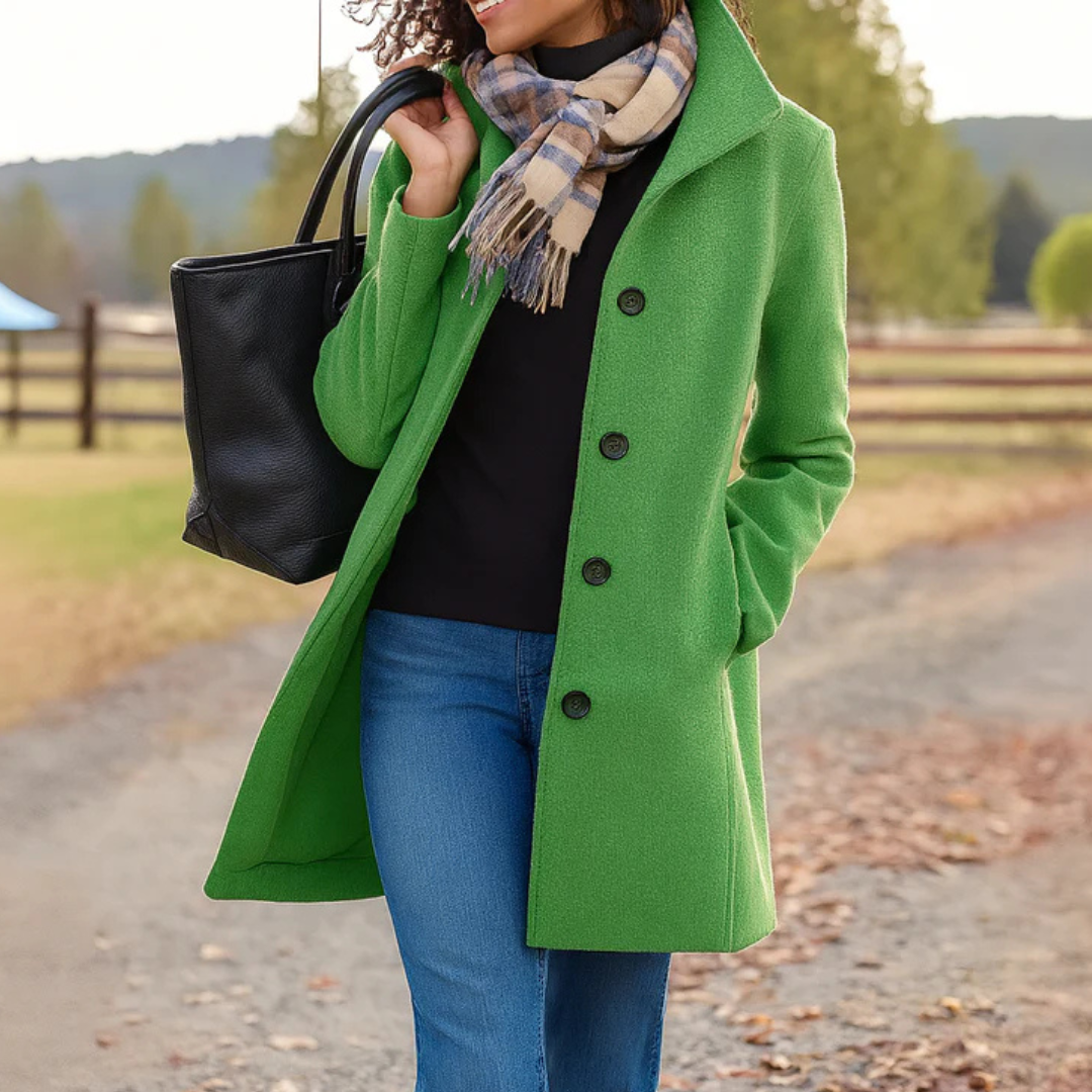 Calvyre-Paris | Manteau long classique à boutons