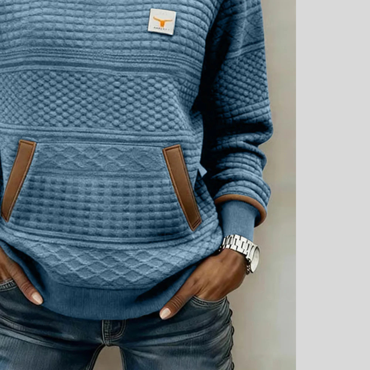 Calvyre-Paris  | Sweat Matelassé Col Rond pour Femme Chloé