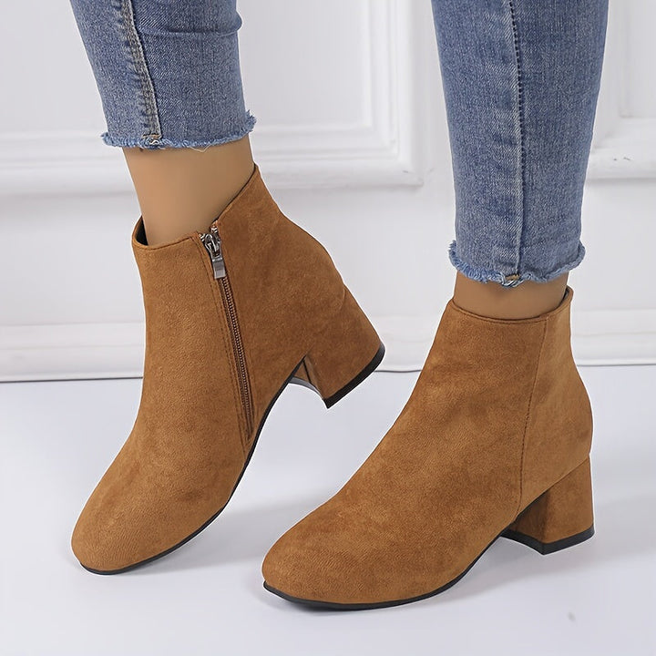 Calvyre-Paris Mireille | Bottines confortables à talon carré