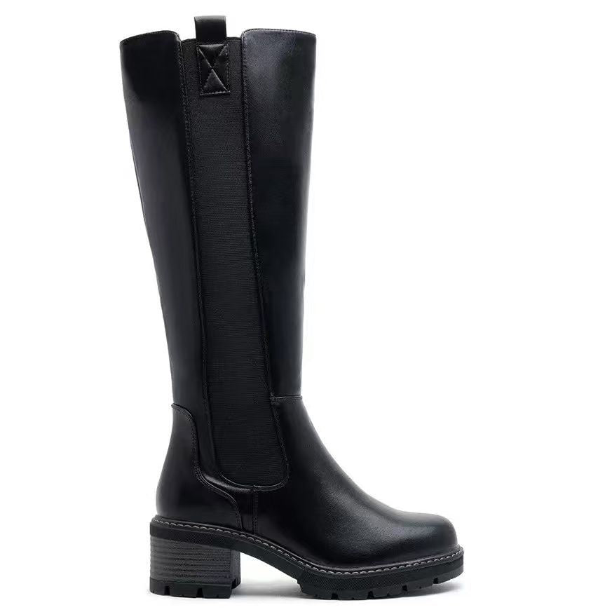 Calvyre-Paris Solène – Bottes hautes aspect daim