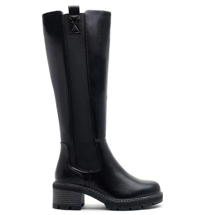 Calvyre-Paris Solène – Bottes hautes aspect daim