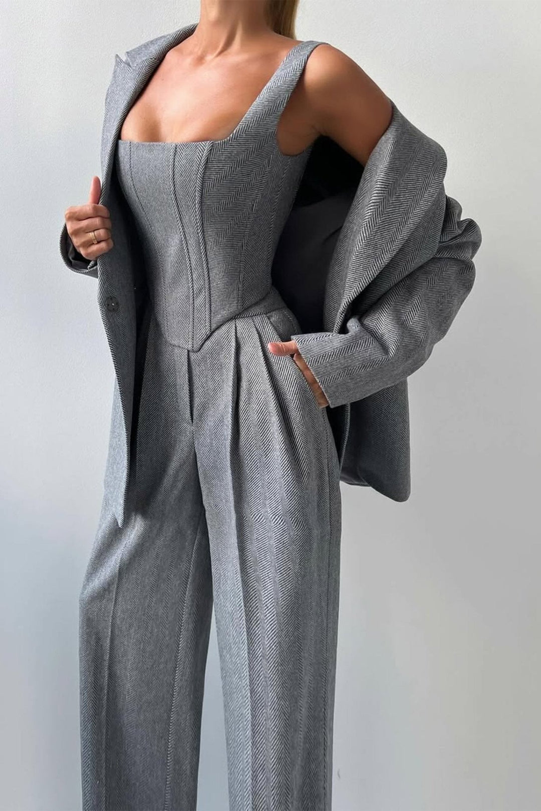 Calvyre-Paris | Versailles | Ensemble trois pièces avec blazer croisé