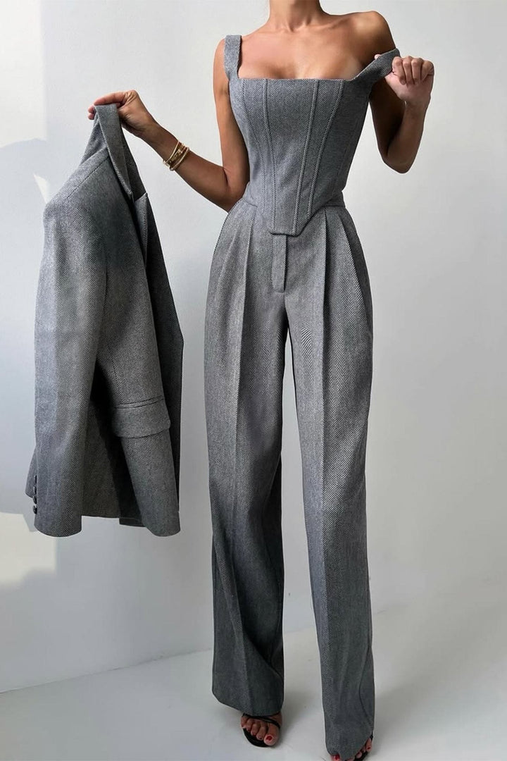 Calvyre-Paris | Versailles | Ensemble trois pièces avec blazer croisé
