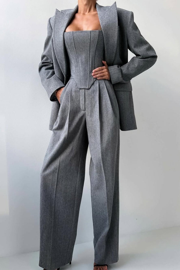 Calvyre-Paris | Versailles | Ensemble trois pièces avec blazer croisé