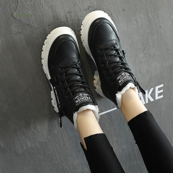 Calvyre-Paris Margaux | Bottes Hautes avec Doublure en polaire