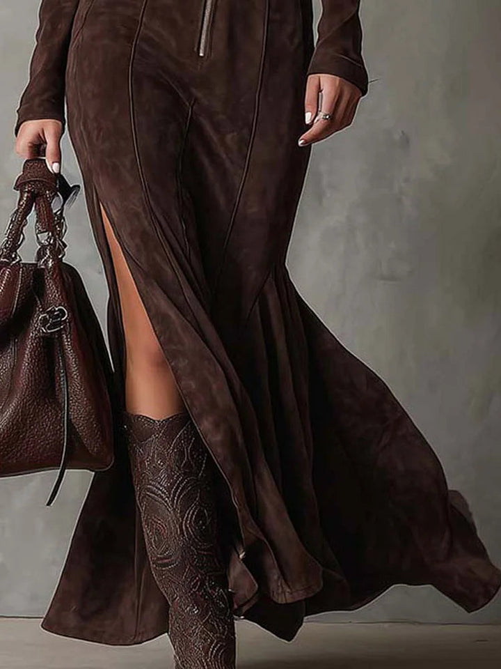 Calvyre-Paris | Marcelline | Robe longue ceinturée
