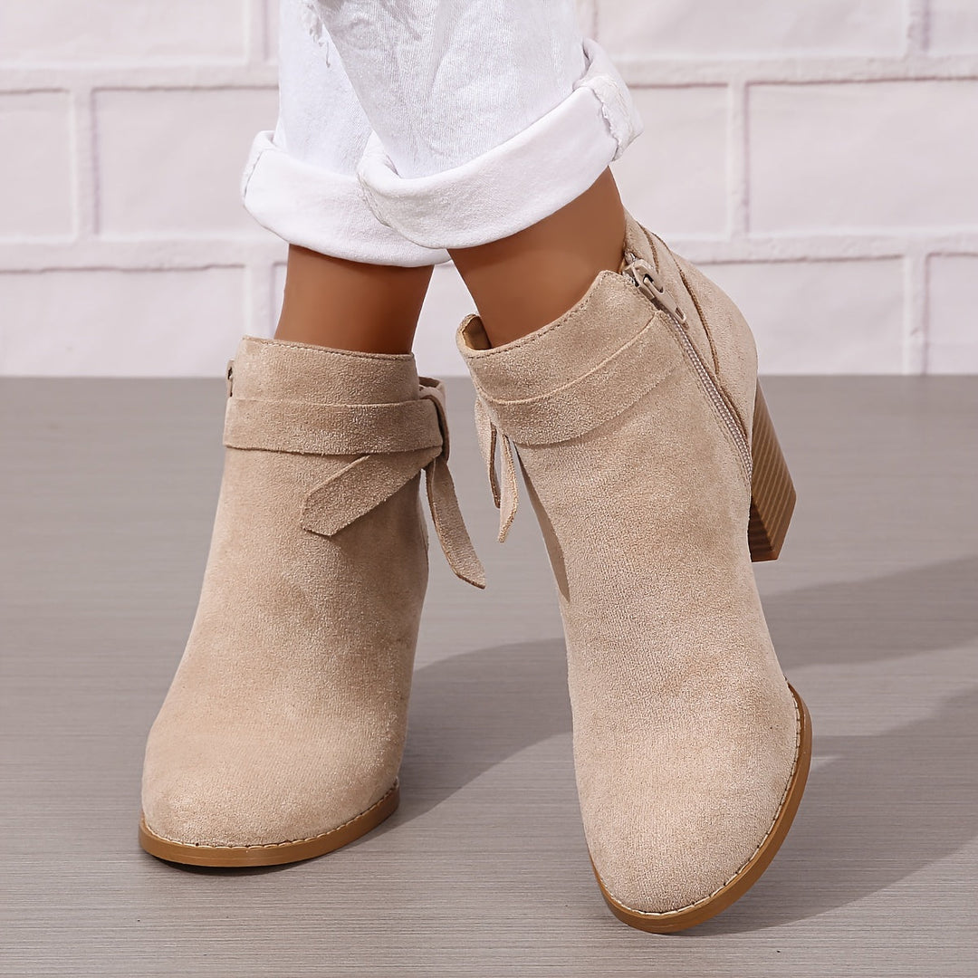 Calvyre-Paris Nadine | Bottines Élégantes à Talon Stable